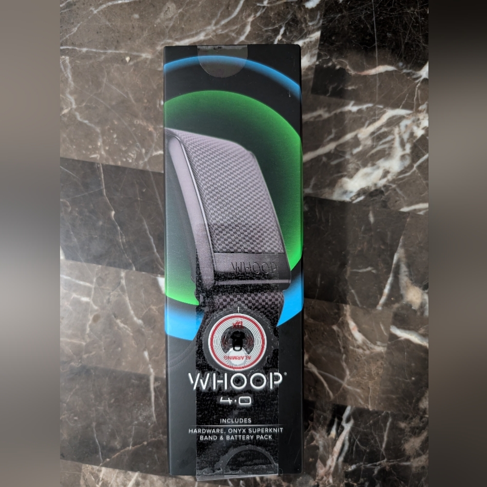 Whoop 4.0 Fitness Tracker Onyx Flyknit Band With 12 Month Membership